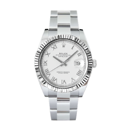 Rolex Datejust 41 ‘White Roman’ Dial Oyster