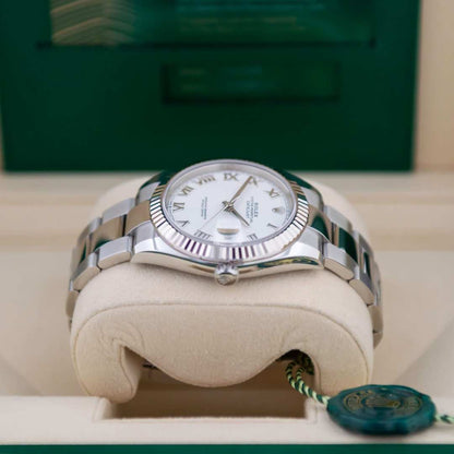 Rolex Datejust 41 ‘White Roman’ Dial Oyster