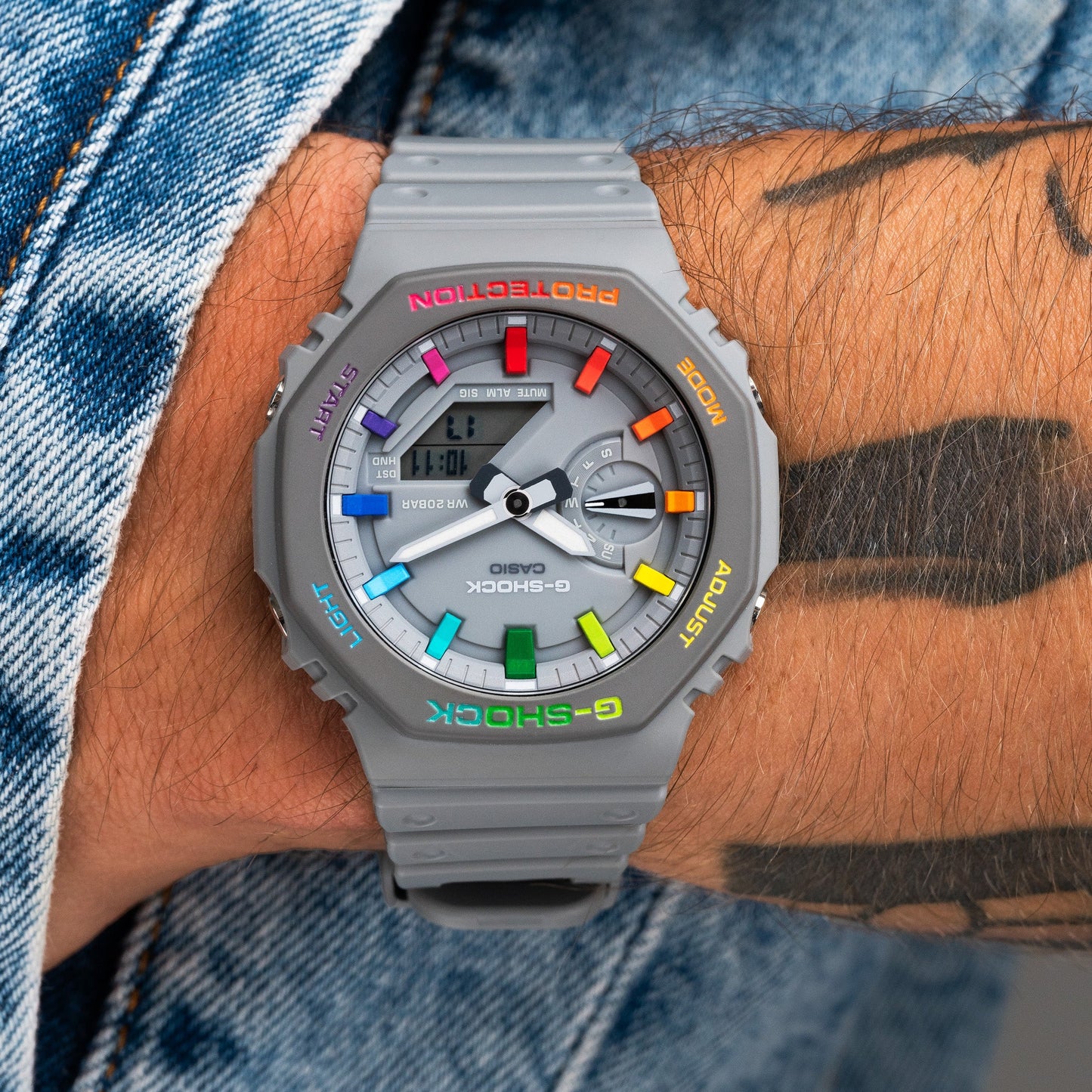 G-SHOCK GREY RAINBOW